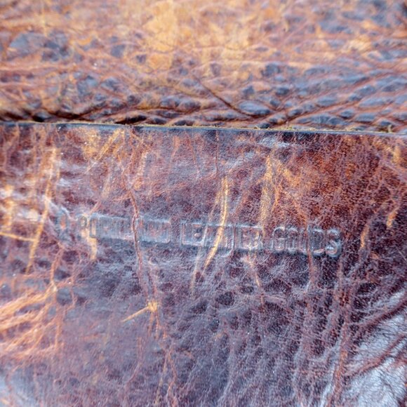 Portland Leather Goods Rustic Brown Mini Tote Satchel Convertible Crossbody Bag - Picture 5 of 6